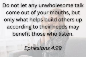 Prayer For My Husband: His Choice Of Words (Ephesians 4:29)