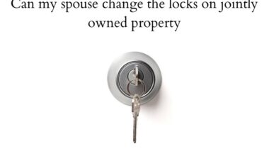 Can my spouse change the locks on jointly owned property